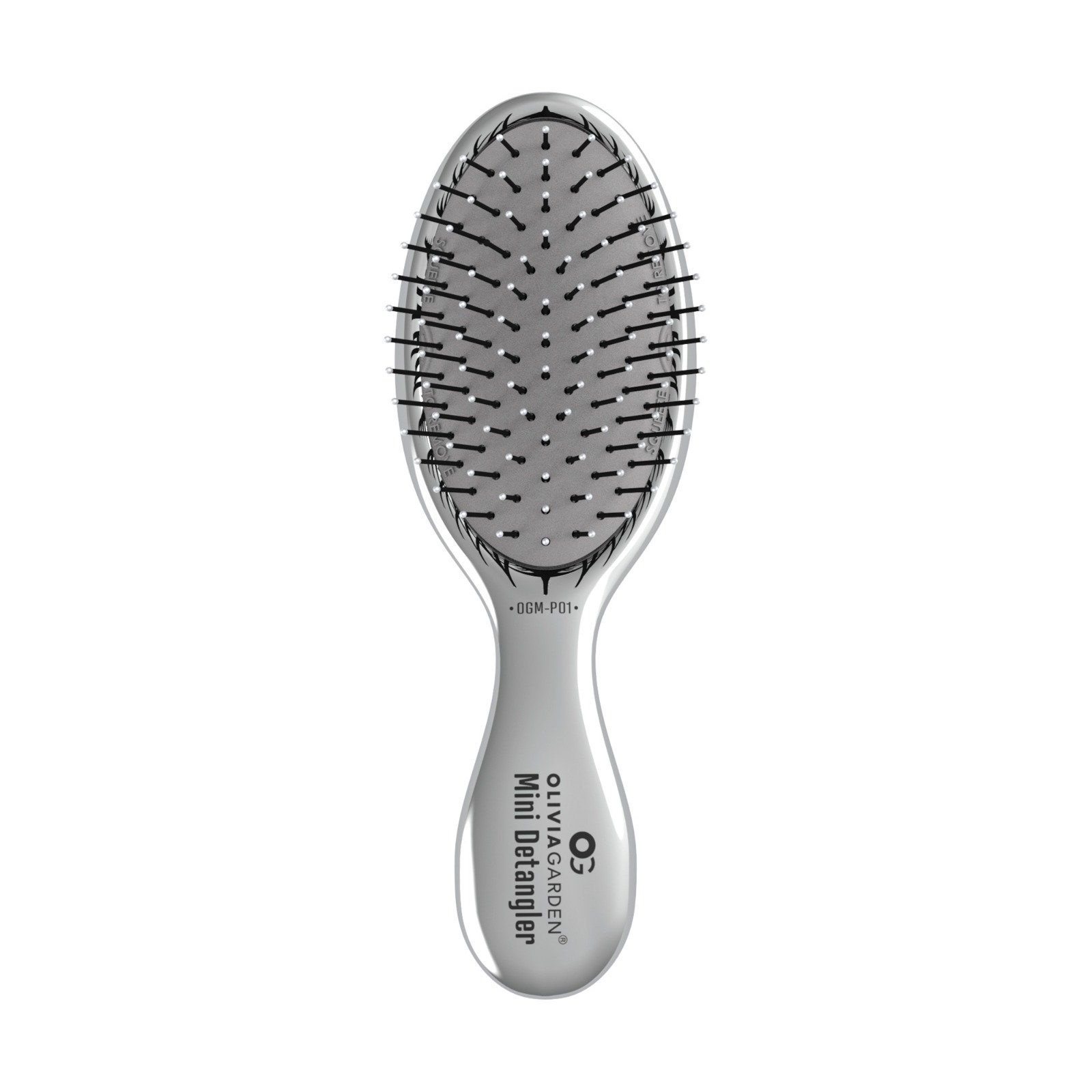 CEPILLO MINI OLIVIA GARDEN OG COLLECTION DETANGLER SILVER METALLIC