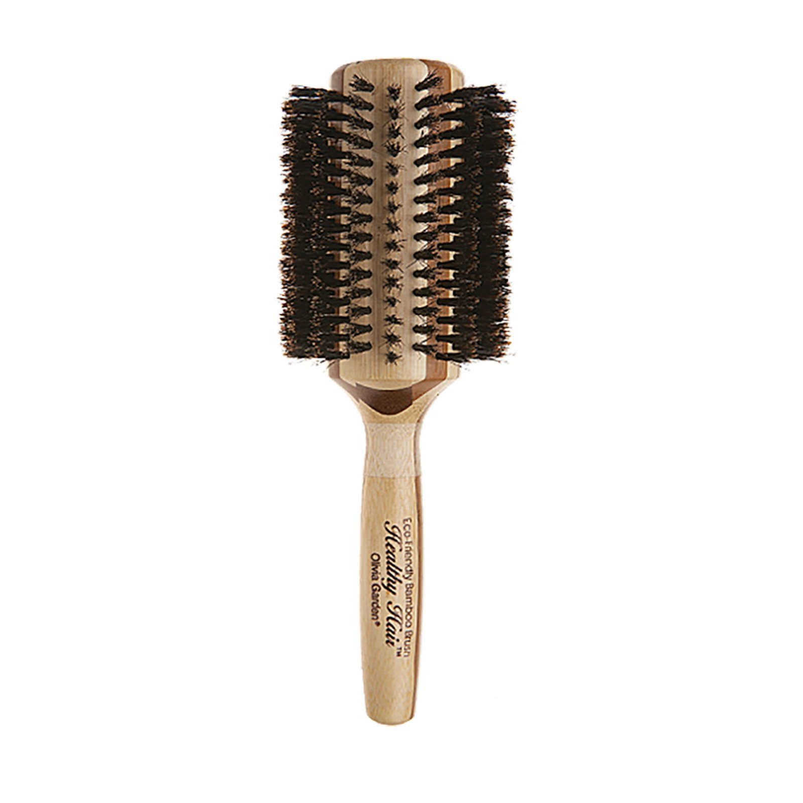 CEPILLO OLIVIA GARDEN HEALTHY BOAR NYLON ROUND 2 1/4 HHB50X