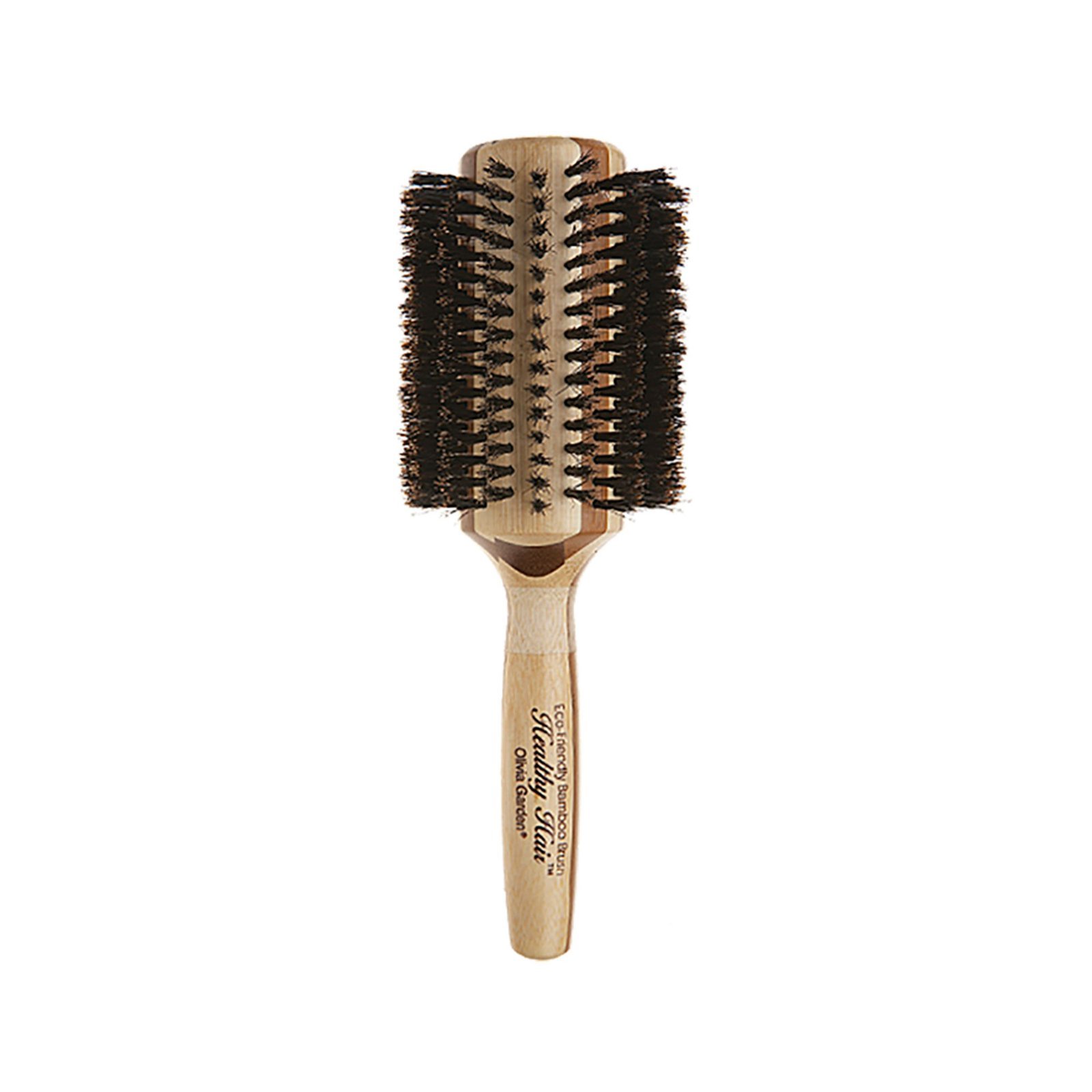 CEPILLO OLIVIA GARDEN HEALTHY BOAR NYLON ROUND 3 1/2 HHB60X